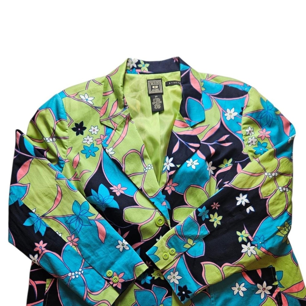 Multicoloured floral grandmacore blazer Size 20